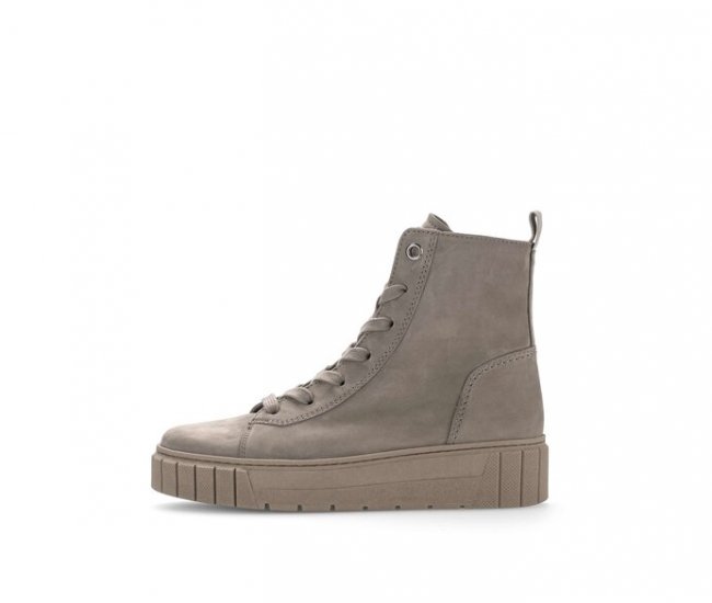 Gabor Damen Plateau Stiefelette Braun - Rauleder