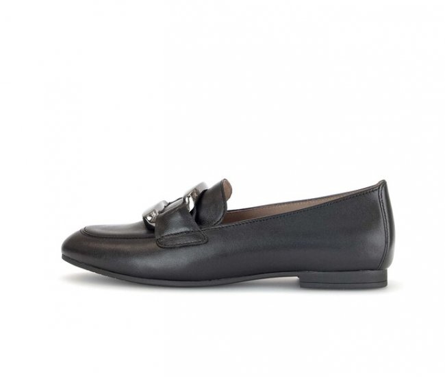 Gabor Damen Slipper Schwarz - Glattleder