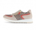 Gabor Damen Sneaker Low Beige - Materialmix Leder