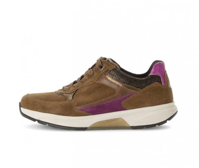 Gabor Damen Sneaker Low Braun - Rauleder