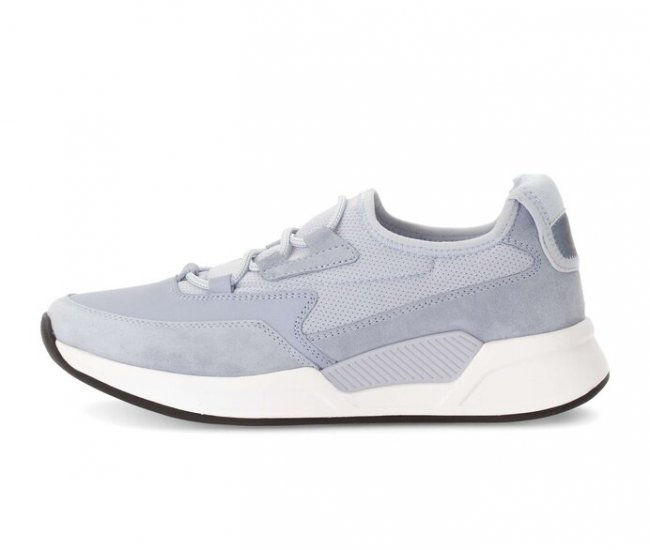Gabor Damen Sneaker Low Blau - Materialmix Leder/Lederimitat