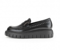 Gabor Damen Loafer Schwarz - Glattleder