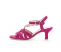 Gabor Damen Riemchensandale Pink - Rauleder