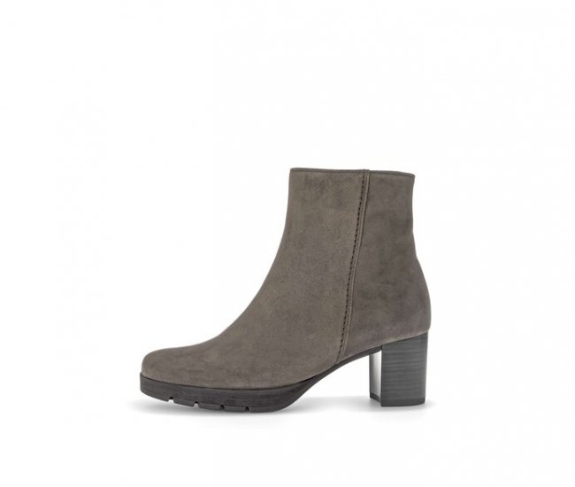 Gabor Damen Plateau Stiefelette Grau - Rauleder