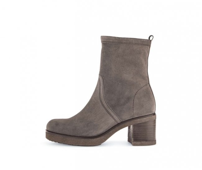 Gabor Damen Plateau Stiefelette Grau - Rauleder