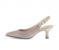 Gabor Damen Slingpumps Beige - Rauleder