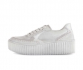 Gabor Damen Sneaker Low Grau - Materialmix Leder