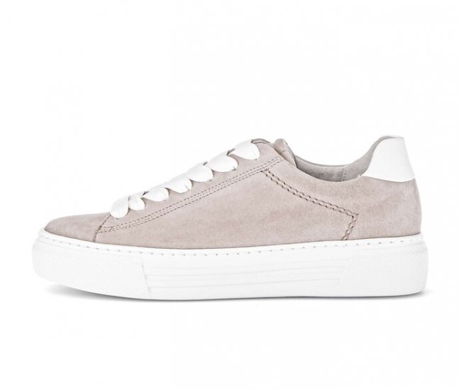 Gabor Damen Sneaker Low Beige - Rauleder