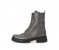 Gabor Damen Schnürstiefelette Grau - Glattleder