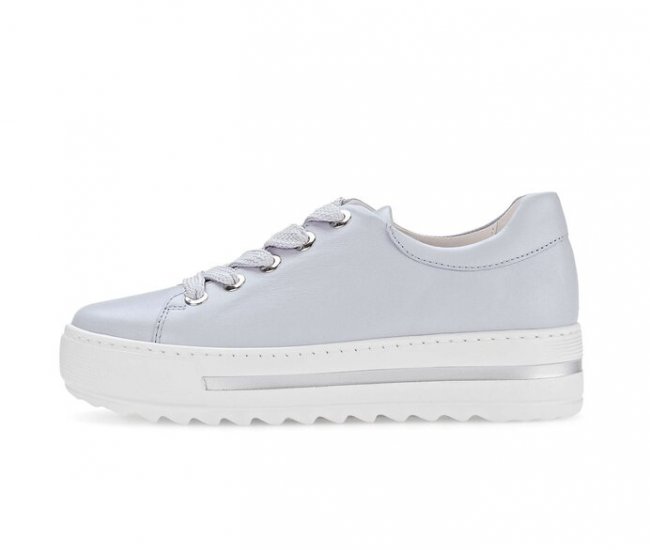 Gabor Damen Sneaker Low Blau - Glattleder
