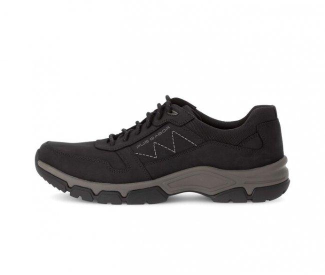 Pius Gabor Herren Sneaker Low Schwarz - Materialmix Leder/Textil