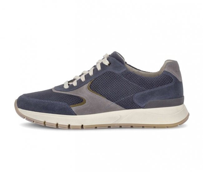 Pius Gabor Herren Sneaker Low Blau - Rauleder