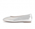 Gabor Damen Eleganter Ballerina Silber - Effektleder