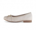 Gabor Damen Eleganter Ballerina Beige - Rauleder