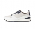Pius Gabor Herren Sneaker Low Weiß - Materialmix Leder/Textil
