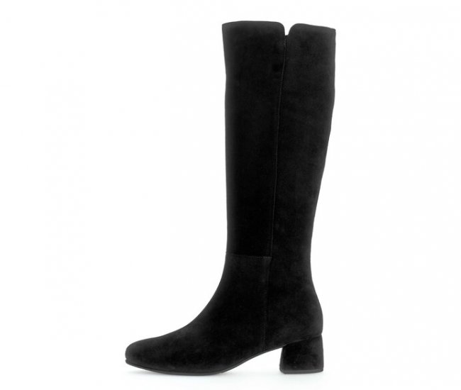 Gabor Damen Eleganter Stiefel Schwarz - Rauleder