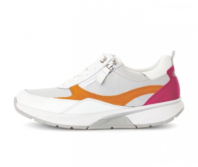 Gabor Damen Sneaker Low Weiß - Materialmix Leder/Lederimitat