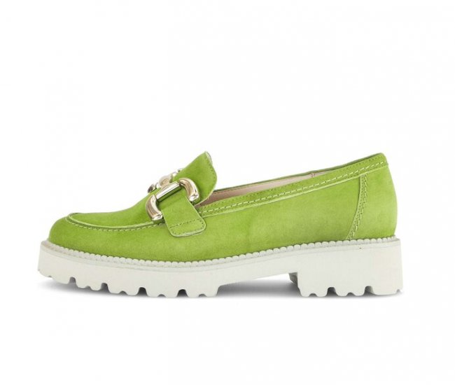 Gabor Damen Loafer Grün - Rauleder