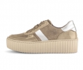 Gabor Damen Sneaker Low Braun - Materialmix Leder