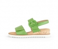 Gabor Damen Keilsandalette Grün - Glattleder