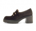 Gabor Damen Hochfrontpumps Braun - Rauleder