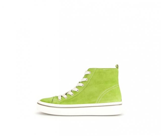Gabor Damen Sneaker High Grün - Rauleder