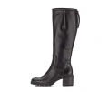 Gabor Damen Sportlicher Stiefel Schwarz - Glattleder
