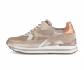 Gabor Damen Sneaker Low Braun - Materialmix Leder