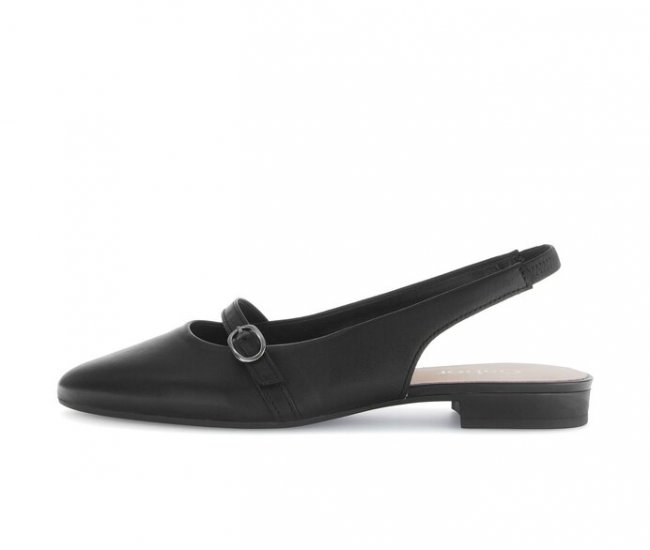 Gabor Damen Slingpumps Schwarz - Glattleder