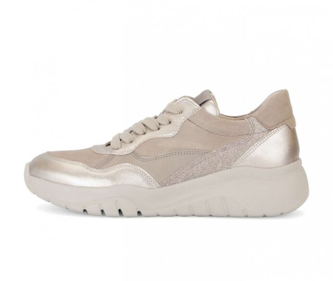 Gabor Damen Sneaker Low Rosa - Materialmix Leder/Lederimitat