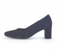 Gabor Damen Eleganter Pumps Blau - Rauleder