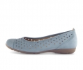 Gabor Damen Sportliche Ballerina Blau - Rauleder