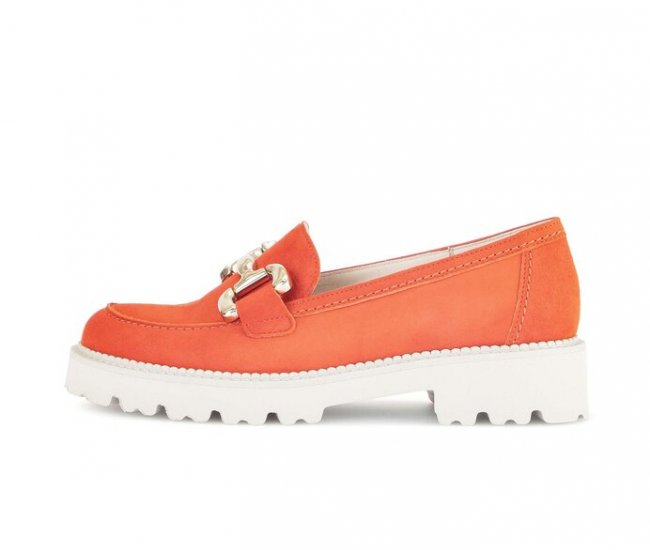 Gabor Damen Loafer Orange - Rauleder