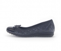 Gabor Damen Sportliche Ballerina Blau - Glattleder
