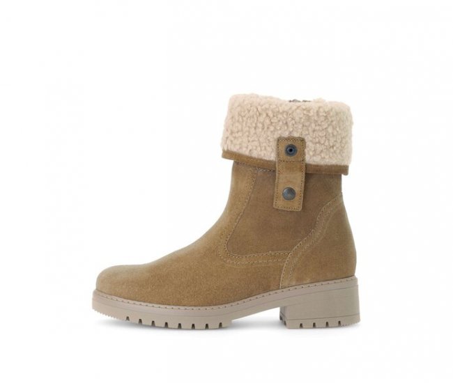 Gabor Damen Winterstiefelette Braun - Rauleder