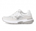 Gabor Damen Sneaker Low Silber - Materialmix Leder/Lederimitat