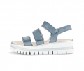 Gabor Damen Plateau Sandale Blau - Rauleder
