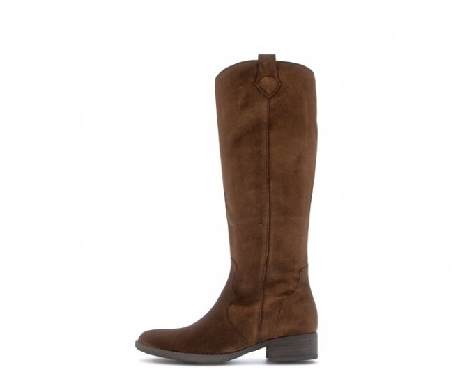 Gabor Damen Eleganter Stiefel Braun - Rauleder