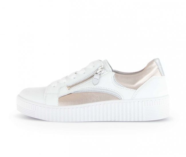 Gabor Damen Sneaker Low Weiß - Glattleder