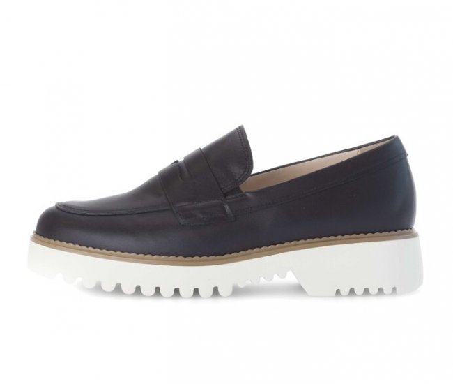 Gabor Damen Slipper Schwarz - Glattleder