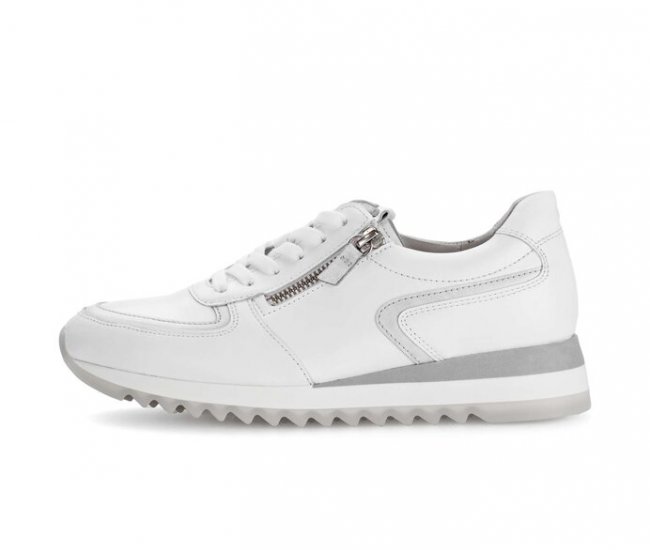 Gabor Damen Sneaker Low Weiß - Glattleder