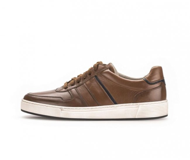 Pius Gabor Herren Sneaker Low Braun - Glattleder