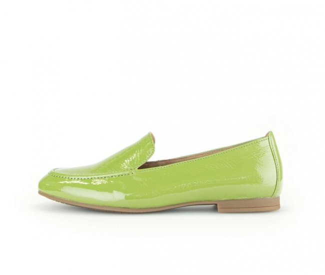 Gabor Damen Slipper Grün - Lackleder