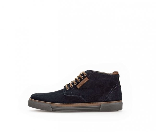 Pius Gabor Herren Sneaker High Blau - Rauleder