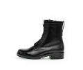 Gabor Damen Schnürstiefelette Schwarz - Materialmix Leder