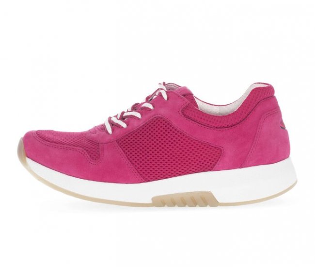 Gabor Damen Sneaker Low Pink - Materialmix Leder