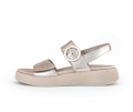 Gabor Damen Plateau Sandale Gold - Effektleder