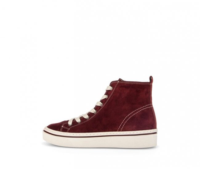 Gabor Damen Sneaker High Rot - Rauleder