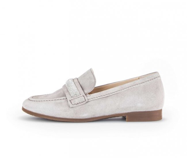 Gabor Damen Slipper Creme - Rauleder