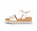 Gabor Damen Riemchensandale Beige - Glattleder